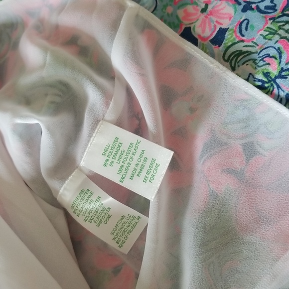 Lilly Pulitzer Cristiana Dress Oyster Bay Navy Always Be Blooming - Picture 14 of 16